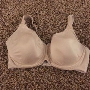 Nude Playtex bra with lace detail